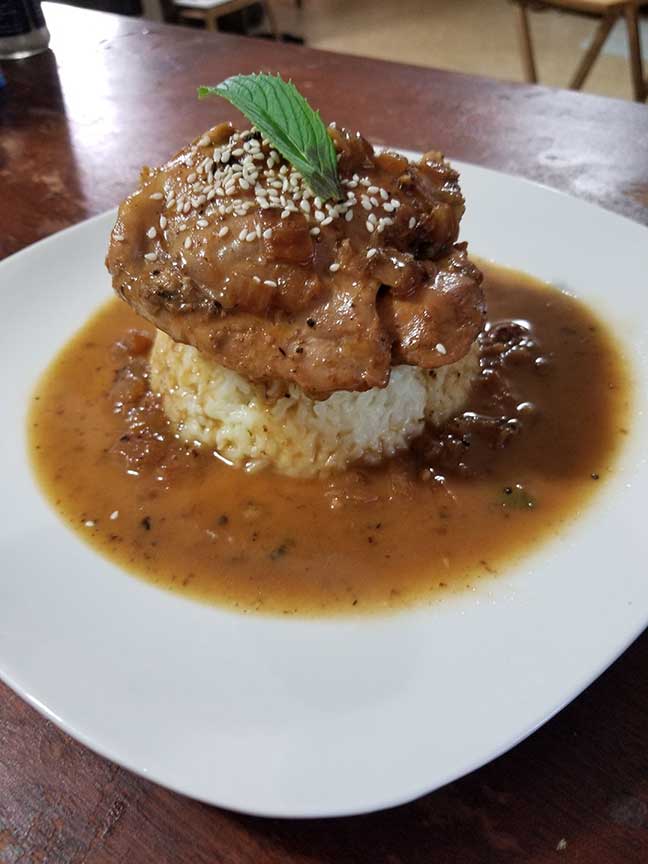 Coconut lime curry chicken